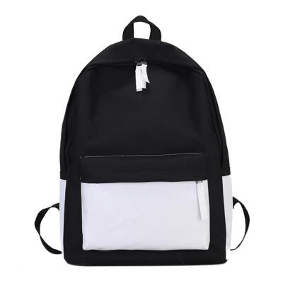 

Fashion Contrast Color Canvas Teenagers Schoolbags Shoulder Bags Backpacks