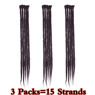 

Dreadlock Extension Ombre For Hip-Hop Synthetic Heat Resistant Crochet Braiding Hair Handmade Extension Twist Braiding For Women