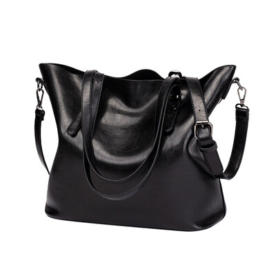 

Tailored Fashion Women Retro Crossbody Bag Shoulder Bag Handbag Bucket Bag Tote Bag Black