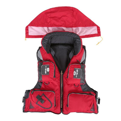 

Lixada Professional Fishing Polyester Adult Safety Life Jacket Survival Vest Swimming Boating Drifting