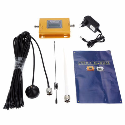 

WCDMA 2100MHz 3G Alloy Cell Phone Signal Booster Amplifier LCD Mini 70db 3G LTE WCDMA UMTS-EU Plug