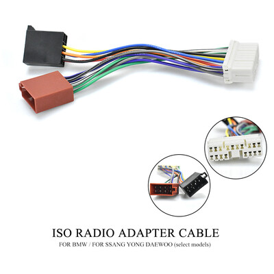 

12-105 ISO Radio Adapter for SSANG YONG for DAEWOO Wiring Harness Connector Lead Loom Cable Plug Adaptor Stereo