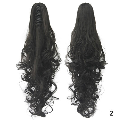 

Gobestart Clip-On Ponytail - Hair Extension For Women Multi Color Curly Clip Claw On Hair
