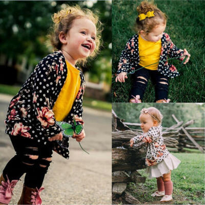 

Baby Girls Warm Fleece Coat Casual Outerwear Kids Toddler Jacket Cardigan Tops