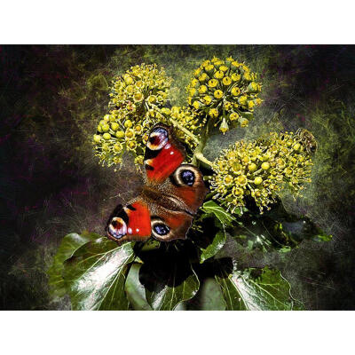 

5D DIY Full Drill Diamond Painting Butterfly Bud Cross Stitch Embroidery