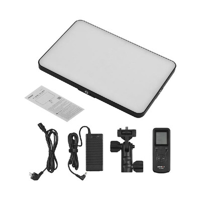 

Viltrox VL-400T Professional 40W Ultra-thin 3200K-5600K Bi-Color Dimmable LED Video Light Photography Fill Light with Wireless Rem