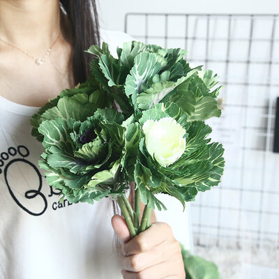 

Artificial Vegetable Cabbage Plastic Plant Fake Floral Garden Home Office Decor