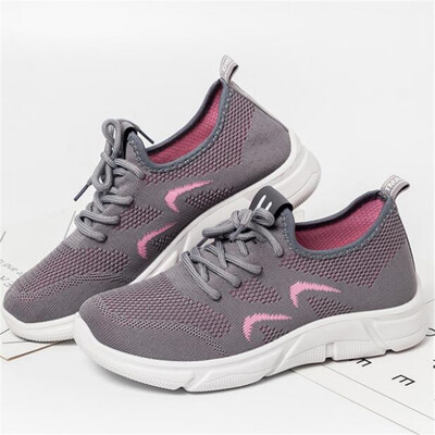 

DIWEINI 2019 New Pink sneakers women Spring Summer Casual Shoes Breathable Mesh Flat Shoes Woman Trainers Shoes Tenis feminino 6