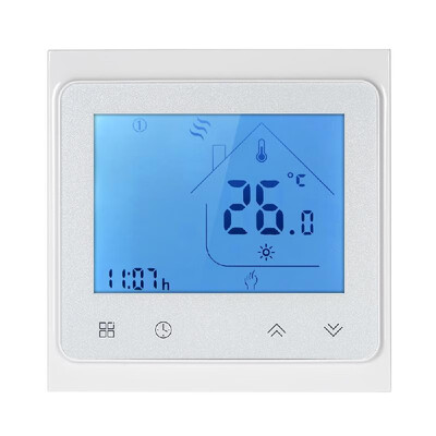 

5A Water Heating Thermostat with Touchscreen LCD Display Weekly Programmable Energy Saving Temperature Controller