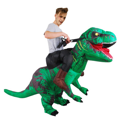 

Cute Inflatable Costume Adult Funny Clothes Halloween Party Birthday Cosplay Walking Tyrannosaurus Rex Outfit Inflatable Animal Dr