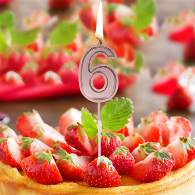 

Toponeto Rose Gold Number 1 Birthday Numeral Candles Cake Decor for AdultsKids Party