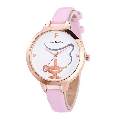 

Best Sale Women Watches Magic Lamp Pattern Dial Fashion Ladies Quartz Wristwatch Leather Strap Clock Casual Dress Reloj Mujer
