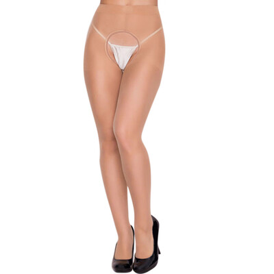 

Toponeto Women Sexy Convenient Open Crotch Stockings Racy Pantyhose
