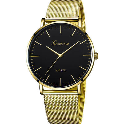 

Relogio Feminino Geneva Women Watches Luxury Mesh Band Stainless Steel Analog Quartz Wristwatch Woman Lady Silver Watch