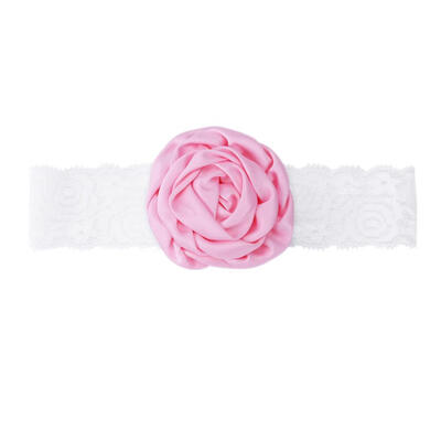

Baby Girls Rose Flower Lace Headbands Newborn Infant Party Elastic Hairband