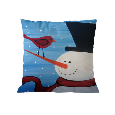 

Tailored Christmas Cotton Soft Pillow Case Sofa Waist Throw Cushion Cover Home Decor