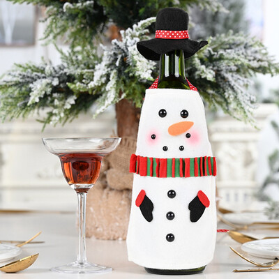 

2020 New Christmas Wine Bottle Cover Wine Bottle Bags Home Table Decor Xmas Party