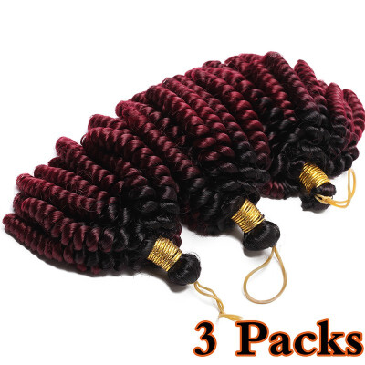 

3 Packs Jamaican Bounce Hair Short Curly Crochet Braids Hair Extension Curly Crochet Hair Synthetic Braids Twist Hair For Women