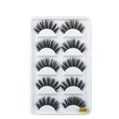 

〖Follure〗New 5 Pair Handmade Natural False Eyelashes Makeup Natural Fake Thick Black