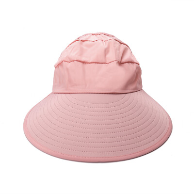 

Women Summer Sun Hats Pearl Packable Sun Visor Hat With Big Heads Wide Brim Beach Hat UV Protection Female Cap