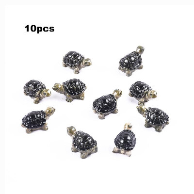 

10pcsset Mini Turtles Fairy Garden Resin DIY Craft Ornaments Miniature Landscape Model Home Decoration Photography Props Children