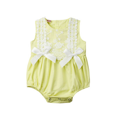 

Summer Toddler Baby Girl Lace Flower Bodysuit Romper Jumpsuit Sunsuit Clothes