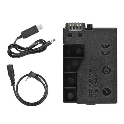 

Andoer DR-E8 Dummy Battery with DC Power Bank USB Adapter Cable Replacement for LP-E8 for Canon EOS 550D 600D 650D 700D DSLR Camer