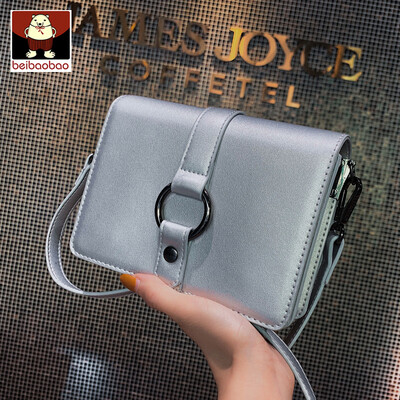 

On the new womens bag 2019 new tide texture Korean fashion shoulder bag foreign style Joker simple messenger bag