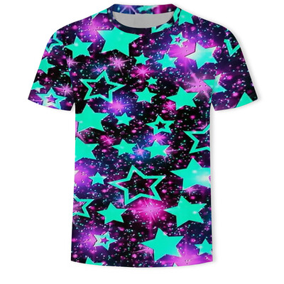 

Men 3D Print T-Shirt Basic Tee Round Neck Short Sleeve Blouse Tops Fitness Beach