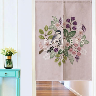 

Greensen Japanese Style FLOWERS Printed Kids Doorway Curtain Bedroom Divider Curtain Blind 85120CM
