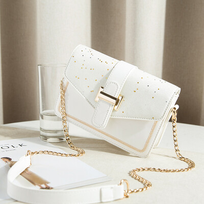 

Summer little girl 2019 fashion chain 100 small square bag high-grade foreign gas bag single shoulder slant