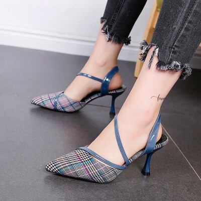 

Sandals stiletto heels fashion sexy princess shoes temperament shallow mouth shoes Baotou 2018 summer womens shoes