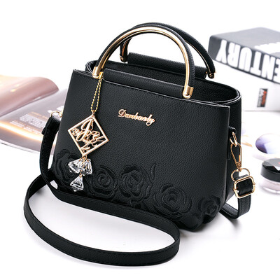 

Shoulder bag small bag female bag new Korean version of the simple wild lady portable embroidery diagonal cross-studded generation