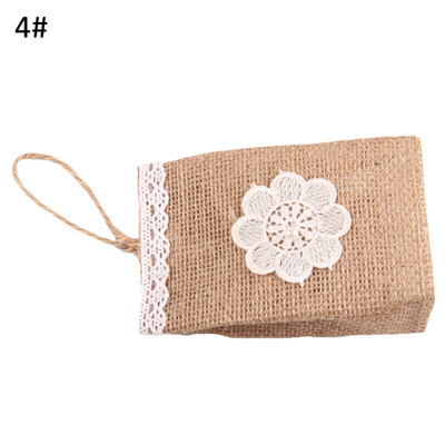 

6Pcs Mini Flower Lace Wedding Party Decor Candy Sugar Gifts Storage Bag Pouch