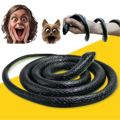 

Fake Realistic Rubber Snake Lifelike Real Scary Toy Prank Party Joke Halloween