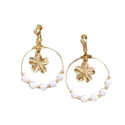 

Trendy Gold Color Hollow Flower Earrings For Women Round Brincos Earings Earrings Pendent Bohemia