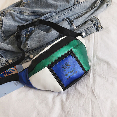 

Tailored Fashion Lady Color Matching Wild Retro Pocket Bag Shoulder Bag Messenger Bag