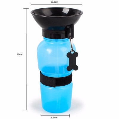 

Pet Water Bottle Foldable Dog Dispenser with Carry strap