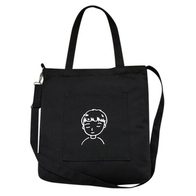 

Women Canvas Shoulder Bag Painting Printing Ladies Shopping Bags Feminina Simple Eco Painting Cloth Handbag Tote YJ