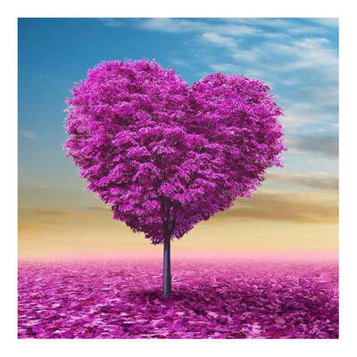 

5D DIY Full Drill Diamond Painting Heart Tree Cross Stitch Embroidery Kit