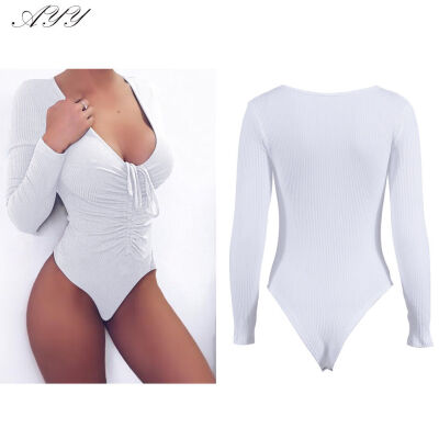 

Womens PLUS SIZE Long Sleeve Stretch Bodysuit Ladies Leotard Body Top Tshirt