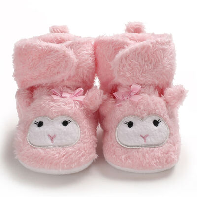 

Toddler Cartoon Prewalker Baby Shoes First Walkers Infant Winter Warm Plus Velvet Baby Girls Shoes