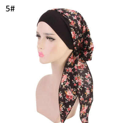 

Women Pastoral Elastic Cotton Turban Hat Head Scarf Bandana Pirate Cap Headwear