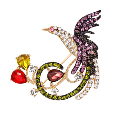 

Crystal Declicate Bird Fashion Phoenix Pins Brooch Women Lady Jewelry Gift 1pc