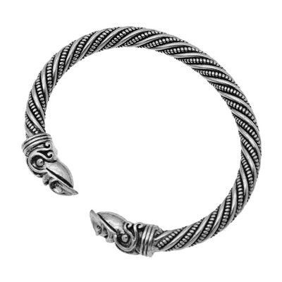 

Crow Viking Open Bracelet Norwegian Gothic Style Men Bracelet Unisex Pair Hand Bracelet Fashion Jewellery