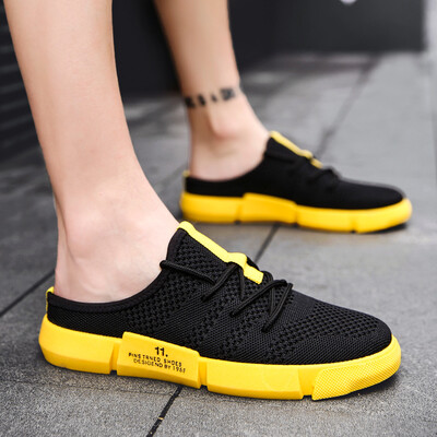 

Slippers Men Summer Half Slippers Men Baotou No Back Slippers Wear Beach Sandals