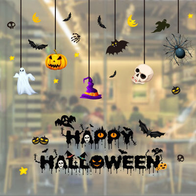 

Halloween Window Clings Decals Window Stickers Halloween Decorations Kit For Kids Rooms Bar Party Wall Sticker Home Decor