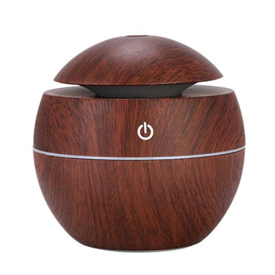 

Spherical wood grain humidifier USB aromatherapy essential oil diffuser 7 color