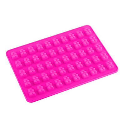 

50 Bears Cavities Silicone Chocolate Candy Ice Mold Baby Shower Baking Tool