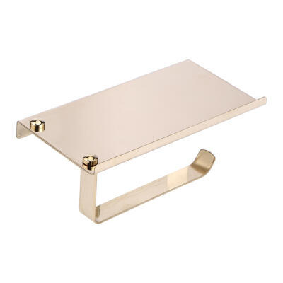 

Wall Mounted Paper Towel Rack Stainless Steel Bathroom Tissue Holder Shelf